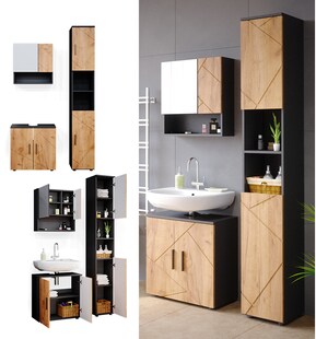 Vicco Badmöbel Set Badezimmermöbel Irma Spiegelschrank Unterschrank Hochschrank 