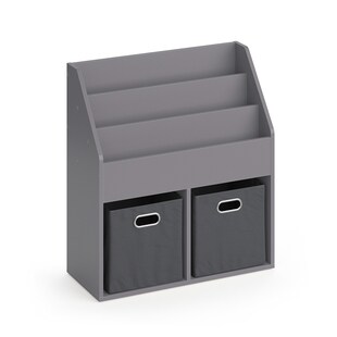 Vicco Bücherregal Aufbewahrungsregal Regal Luigi Grau Würfelregal Faltbox Ablage 