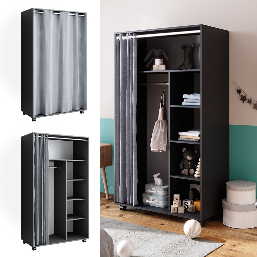 Vicco ladekast Ewan antraciet 120 cm kopen