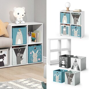 Vicco Kinderregal Hängeregal Spielzeugregal Luigi Weiß Dekoregal Bücherregal 