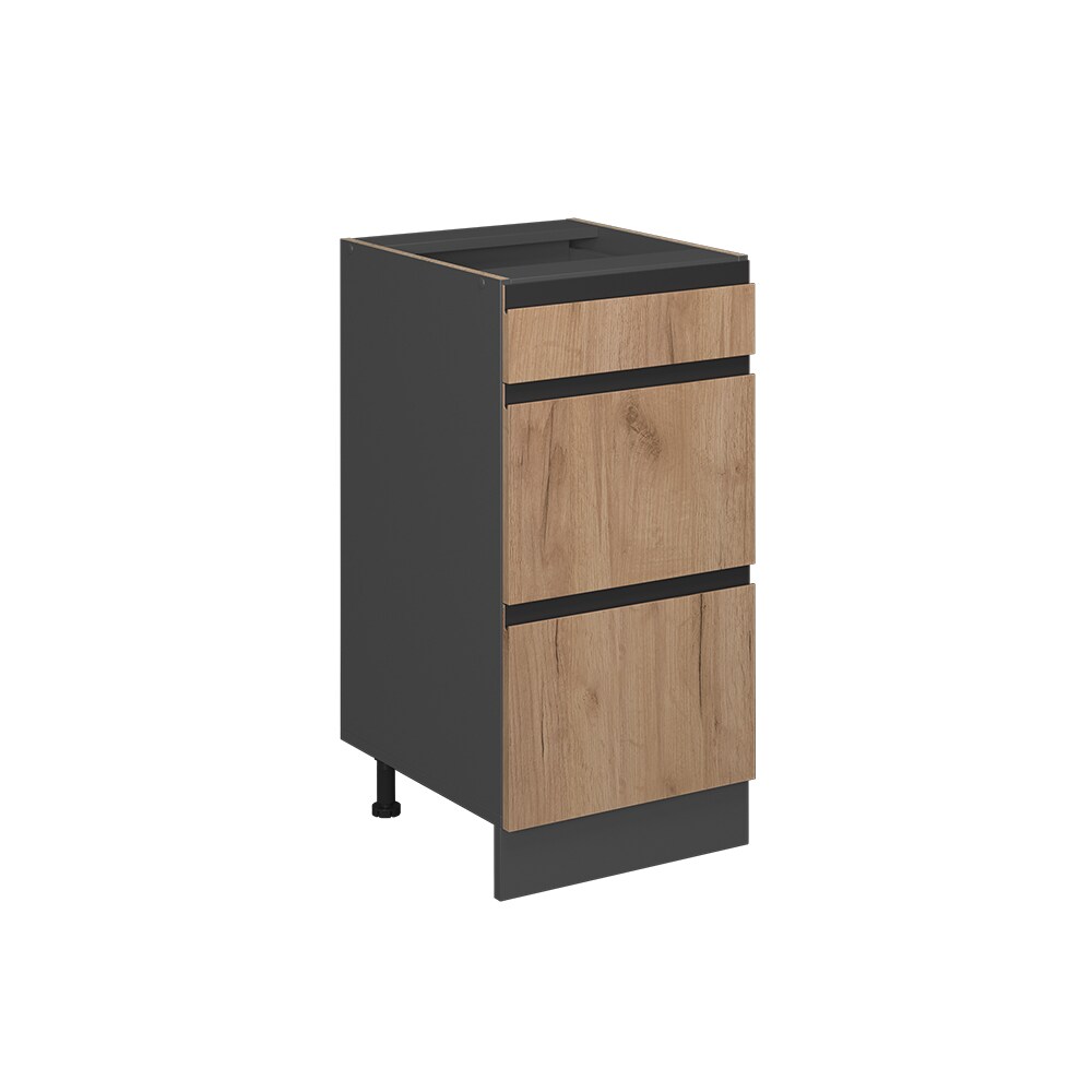 Vicco Schubladenunterschrank K&uuml;chenschrank K&uuml;chenm&ouml;bel R-Line J-Shape Anthrazit Eiche 40 cm modern 