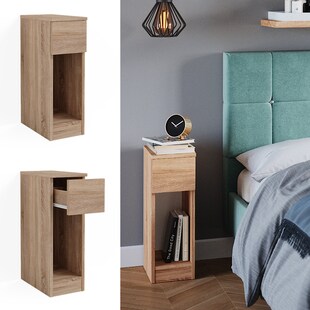 Vicco Nachttisch Enton sonoma, Schlafzimmerkommode 20x60 cm 