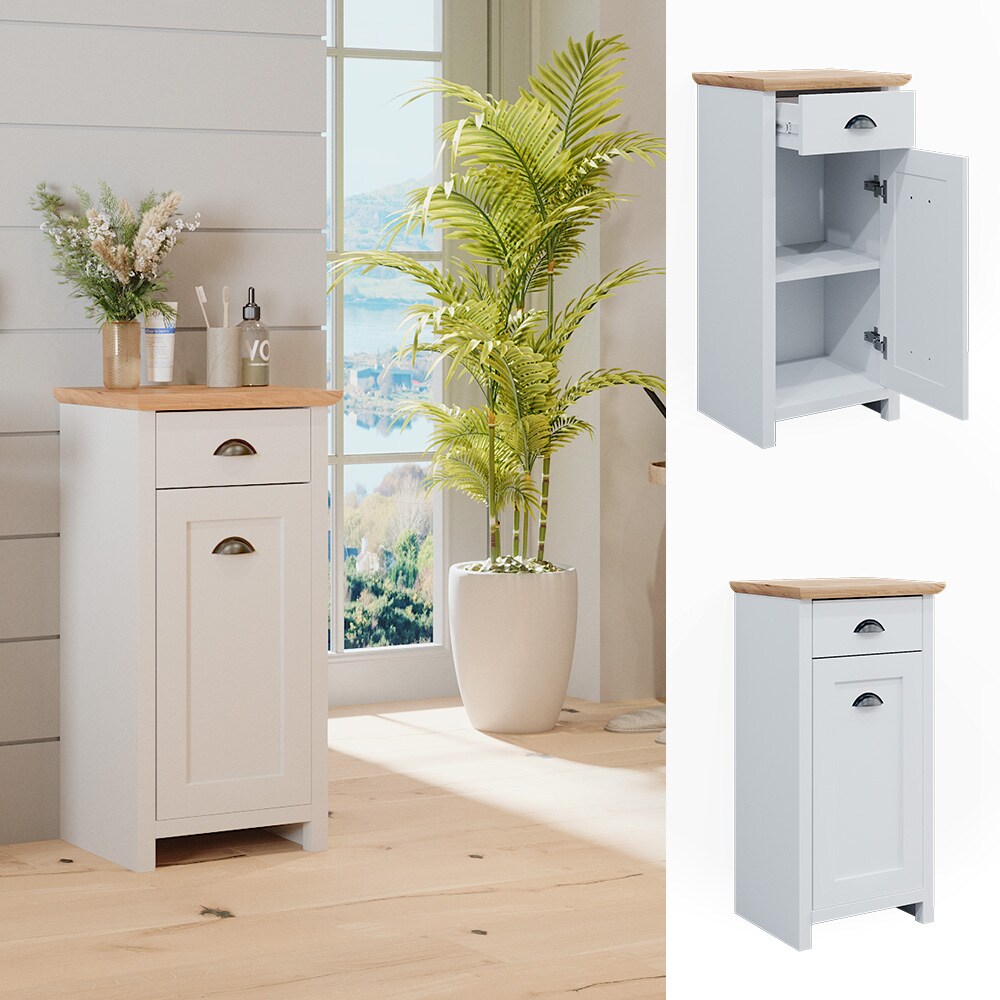 Vicco Badschrank Nino 39x79cm, schmaler Schrank für Badezimmer in Weiß-Artisan bei Marktkauf online bestellen