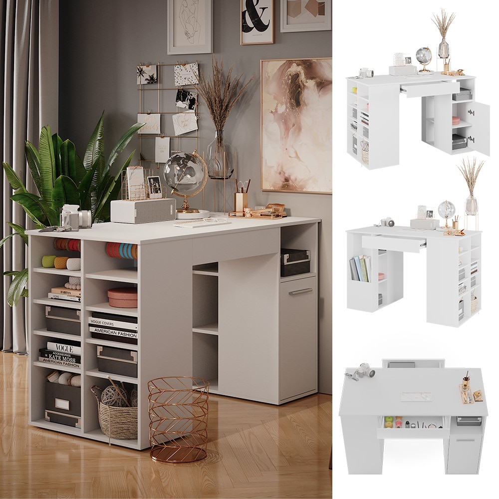 Bureau Victoria, Blanc, 135x68cm, Vicco