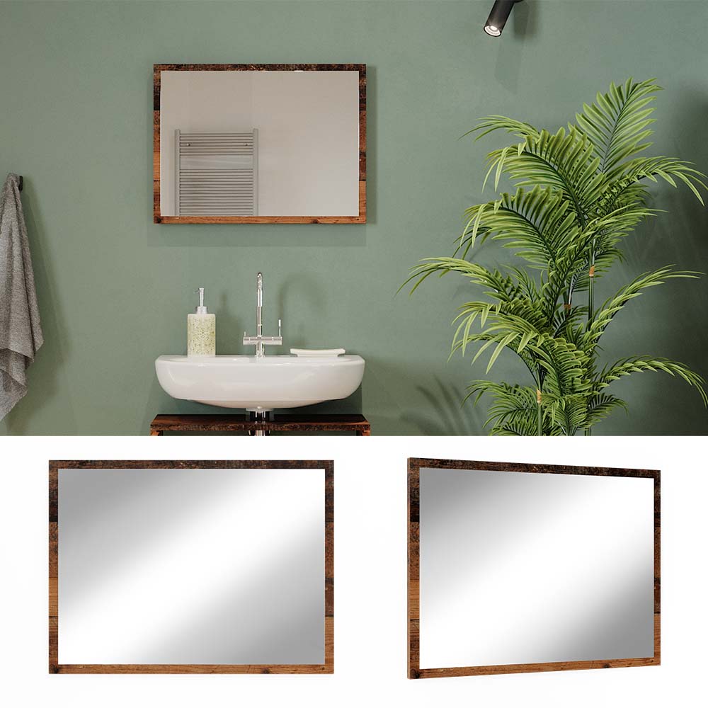 Vicco Badspiegel Wandspiegel Badezimmerspiegel Kiko Old Style 60x45 cm modern Badm&ouml;bel H&auml;ngespiegel Badezimmerm&ouml;bel 