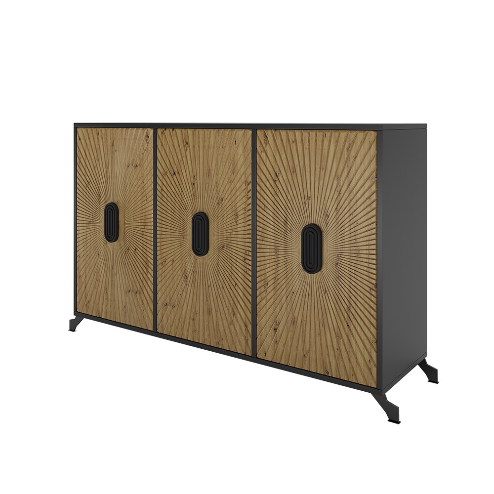 Vicco Sideboard Marokko 140 x 90 cm, Wohnzimmerschrank mit 3 T&uuml;ren & 6 F&auml;cher 