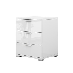 Vicco Nachtschrank Marseille 46,2 x 60 cm, Nachttisch mit 3 Schubfächer 