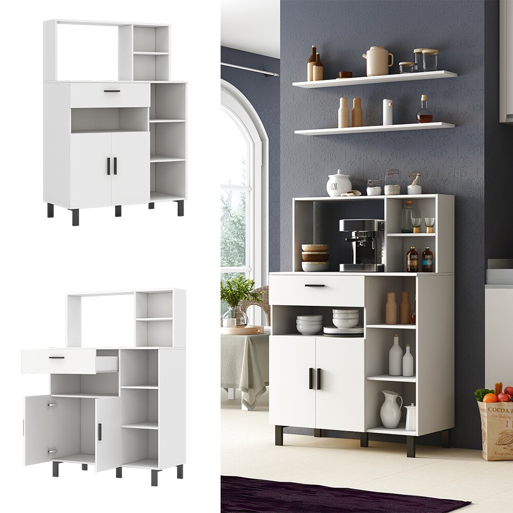 Oskar-Store Buffetschrank Emanuel 90 x 40 cm, Wei&szlig;, Esszimmerschrank, modern 