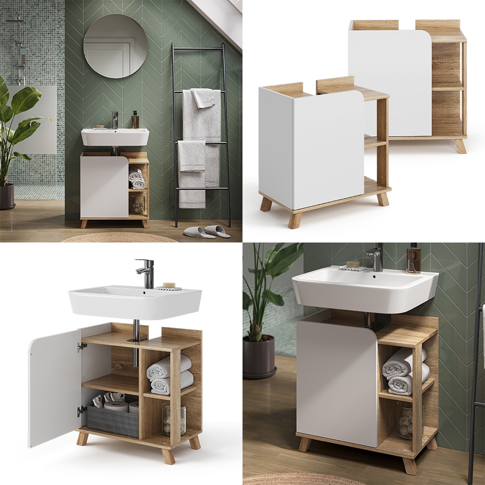 Vicco Midischrank Karen - Badunterschrank 50x90 Cm  Produktbild-Vorschau 6