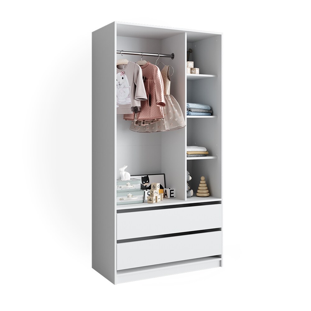 Vicco Kinderkleiderschrank Elmo 100 x 200 cm, Weiß, offen, Kinderzimmer, Garderobe bei Marktkauf online bestellen