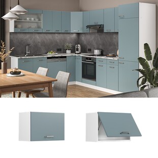 Vicco Hängeschrank flach Küchenschrank R-Line Solid Weiß Blau Grau 60 cm modern 