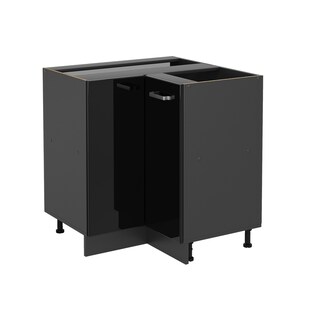 Vicco Eckunterschrank Küchenschrank R-Line Solid Anthrazit Schwarz 87 cm modern 