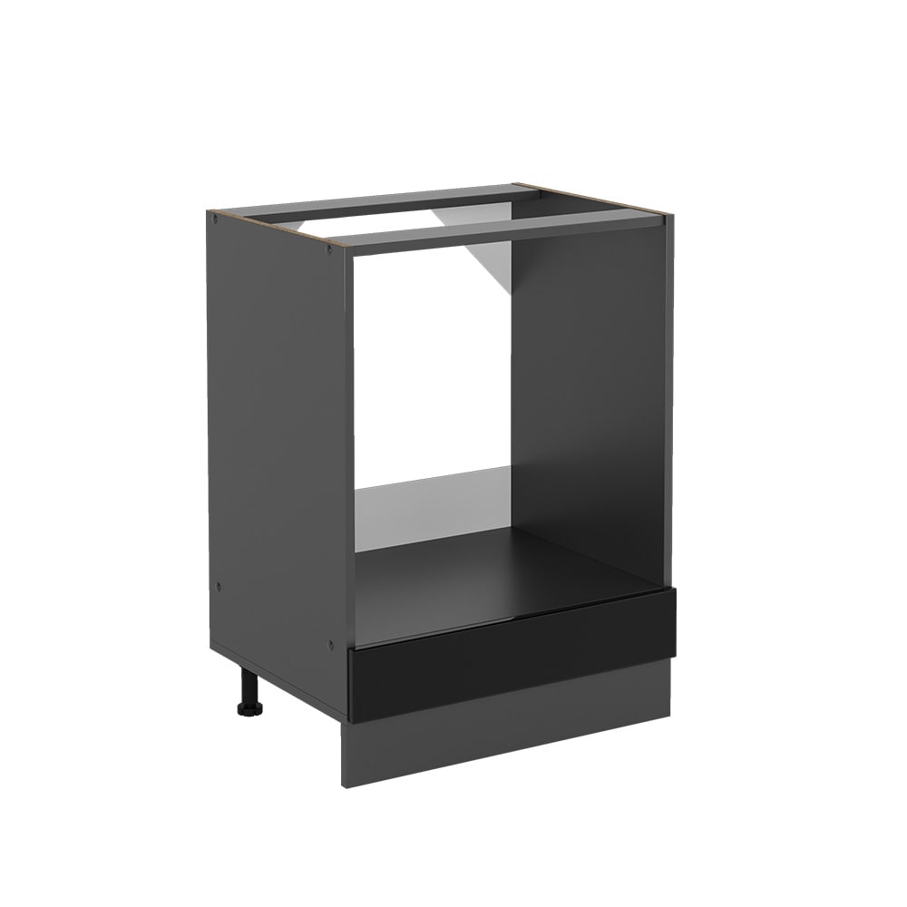 Vicco Herdschrank K&uuml;chenschrank R-Line Solid Anthrazit Schwarz 60 cm modern 