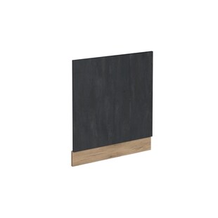 Vicco Geschirrspülerblende R-Line Schwarz Beton Eiche 60 cm ohne Arbeitsplatte 