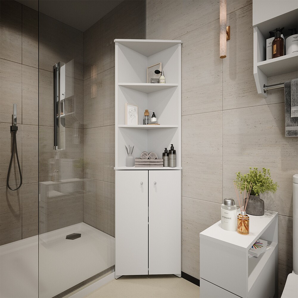 Vicco Badkamerkast Fynn, Wit, 30 x 190 cm