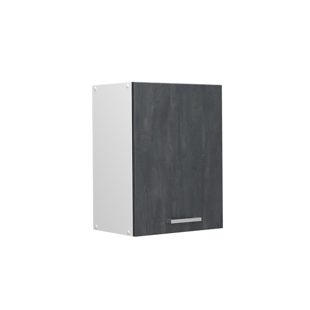 Vicco H&auml;ngeschrank R-Line Schwarz Beton Wei&szlig; 45 cm 
