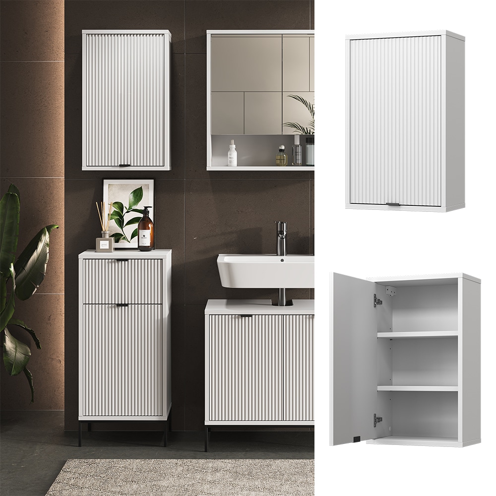 Vicco H&auml;ngeschrank Eliza Wei&szlig; 40 x 65 cm mit T&uuml;r 