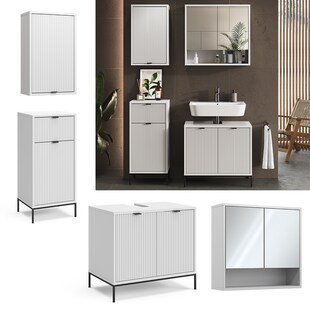 Vicco Badmöbel-Set Eliza Weiß 4 Teile 