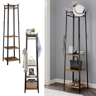 Vicco Garderobenständer Fyrk Eiche 43 x 180 cm 