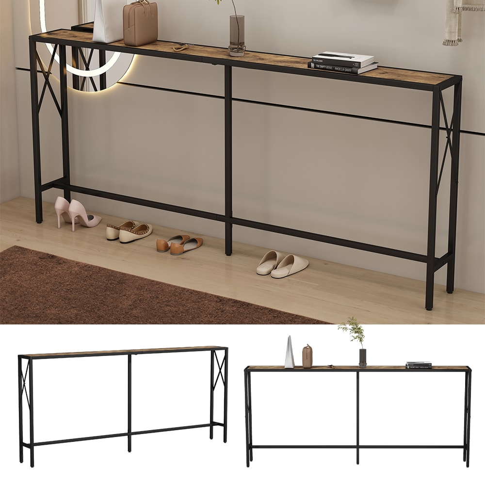 Vicco Konsolentisch Fyrk Eiche rustikal 174 x 20 cm 