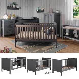 Vitalispa Babybett Ajaton Grau 144,4 x 83 cm 