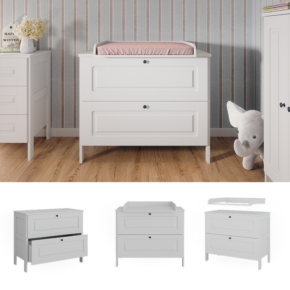 Vitalispa Wickelkommode Ajaton Wei&szlig; 108 x 98 cm 