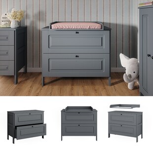 Vitalispa Wickelkommode Ajaton Grau 108 x 98 cm 