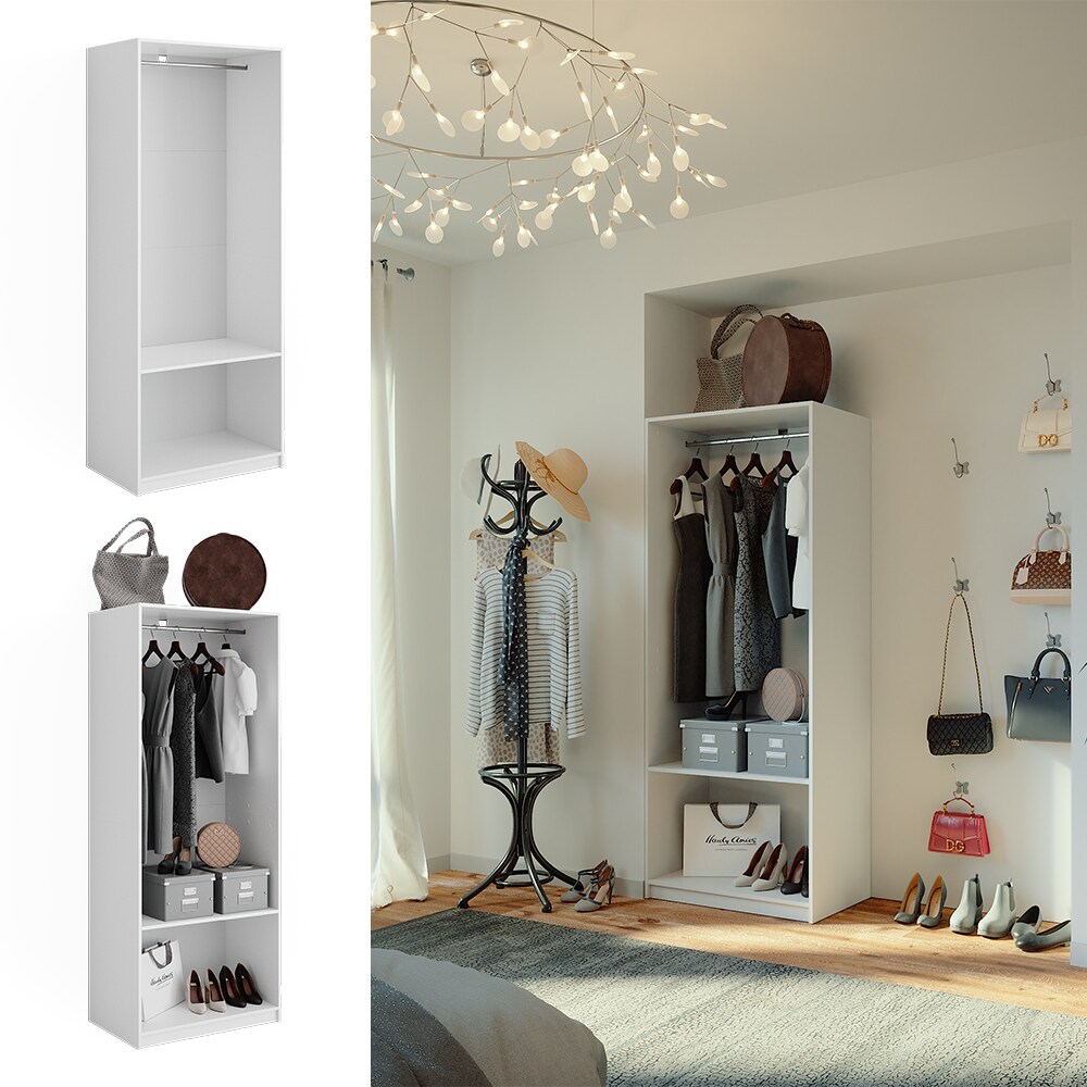 Vicco Kleiderschrank Elmo Wei&szlig; 80 x 200 cm 