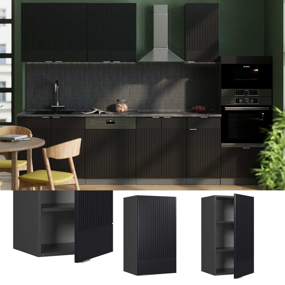 Vicco H&auml;ngeschrank Fame-Line Anthrazit Schwarz gestreift 40 cm 