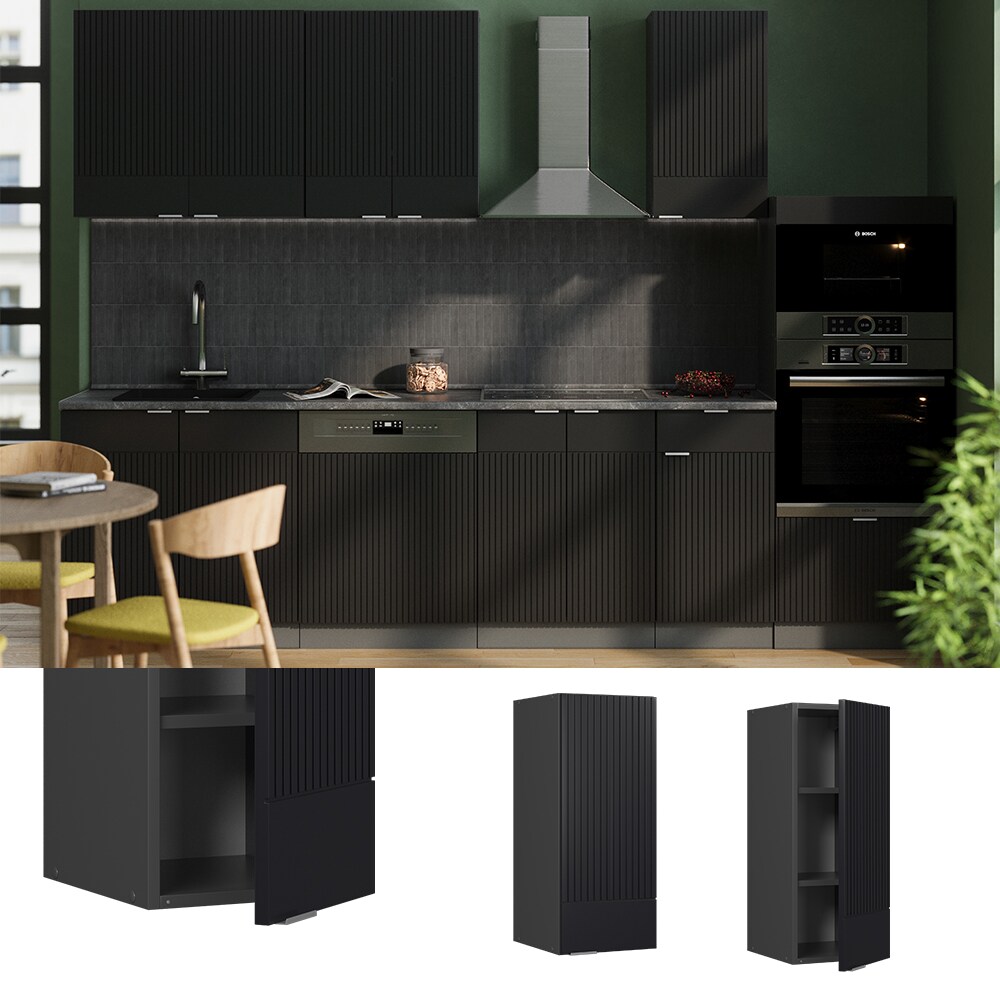 Vicco H&auml;ngeschrank Fame-Line Anthrazit Schwarz gestreift 30 cm 