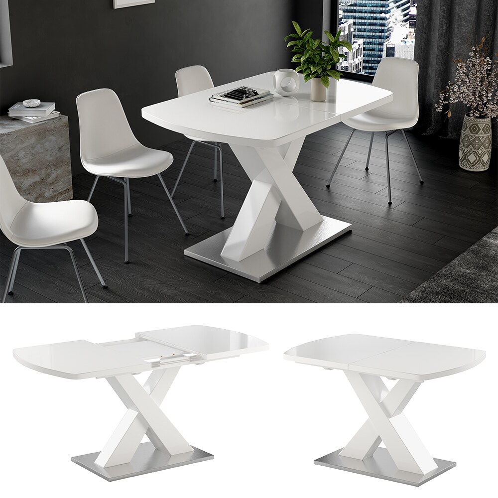 Vicco Esstisch Chinto Wei&szlig; 120 x 80 cm 