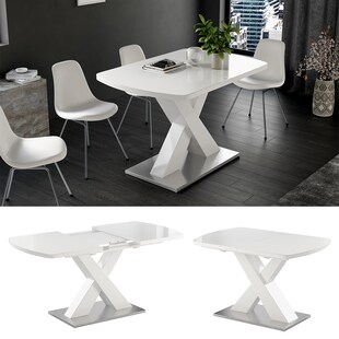 Vicco Esstisch Chinto Weiß 120 x 80 cm 