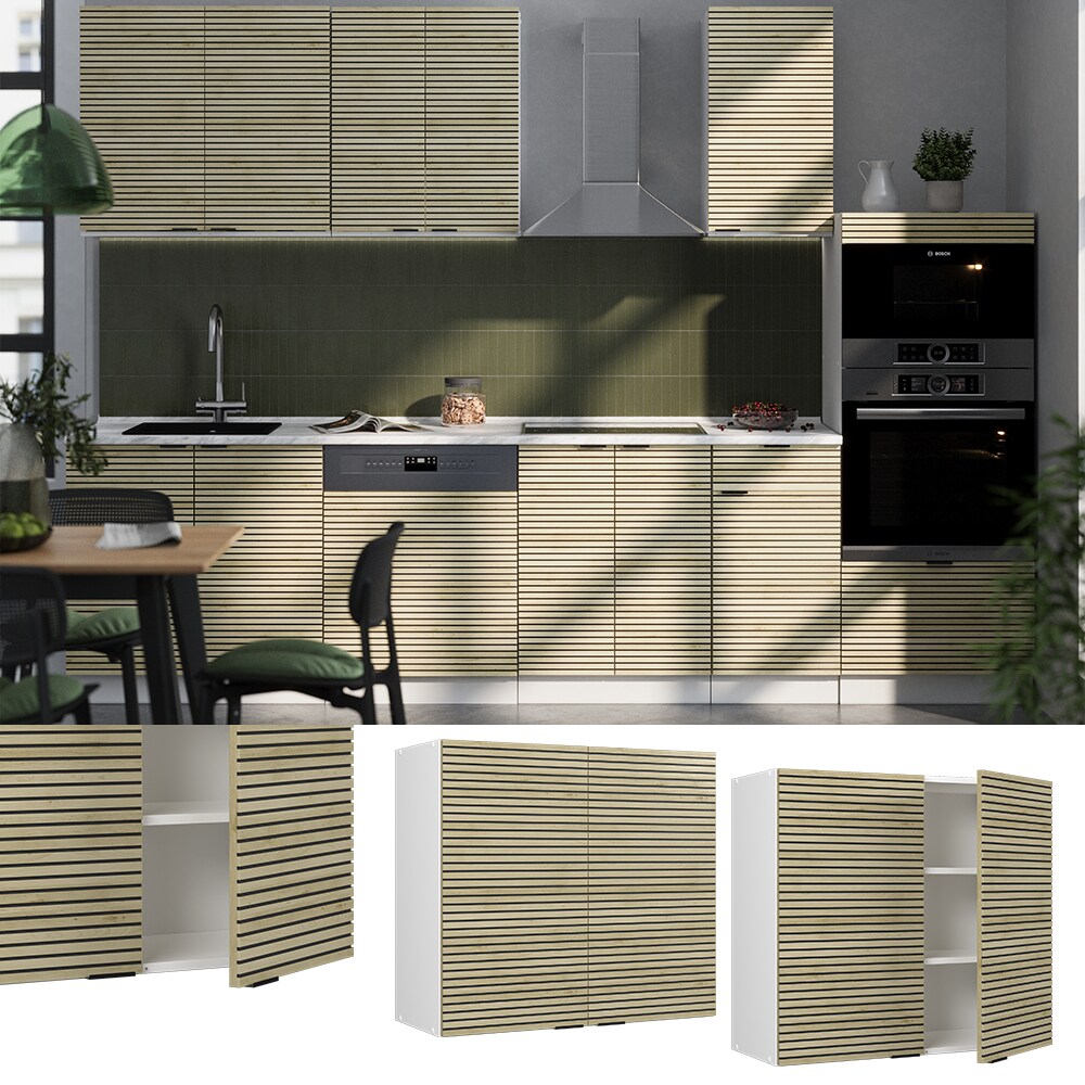 Vicco H&auml;ngeschrank Fame-Line Wei&szlig; Eiche gefr&auml;st 80 cm 