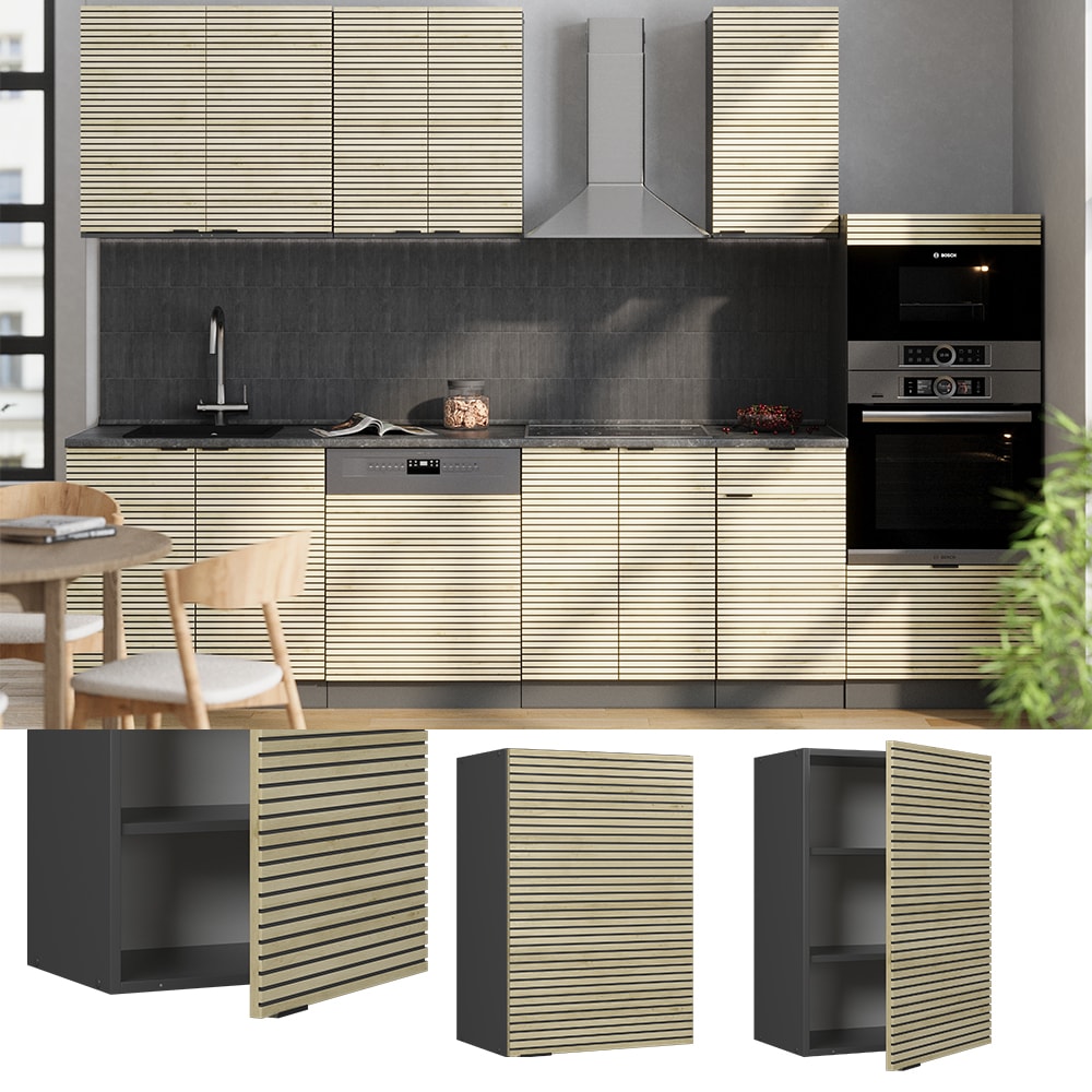 Vicco H&auml;ngeschrank Fame-Line Anthrazit Eiche gefr&auml;st 50 cm 