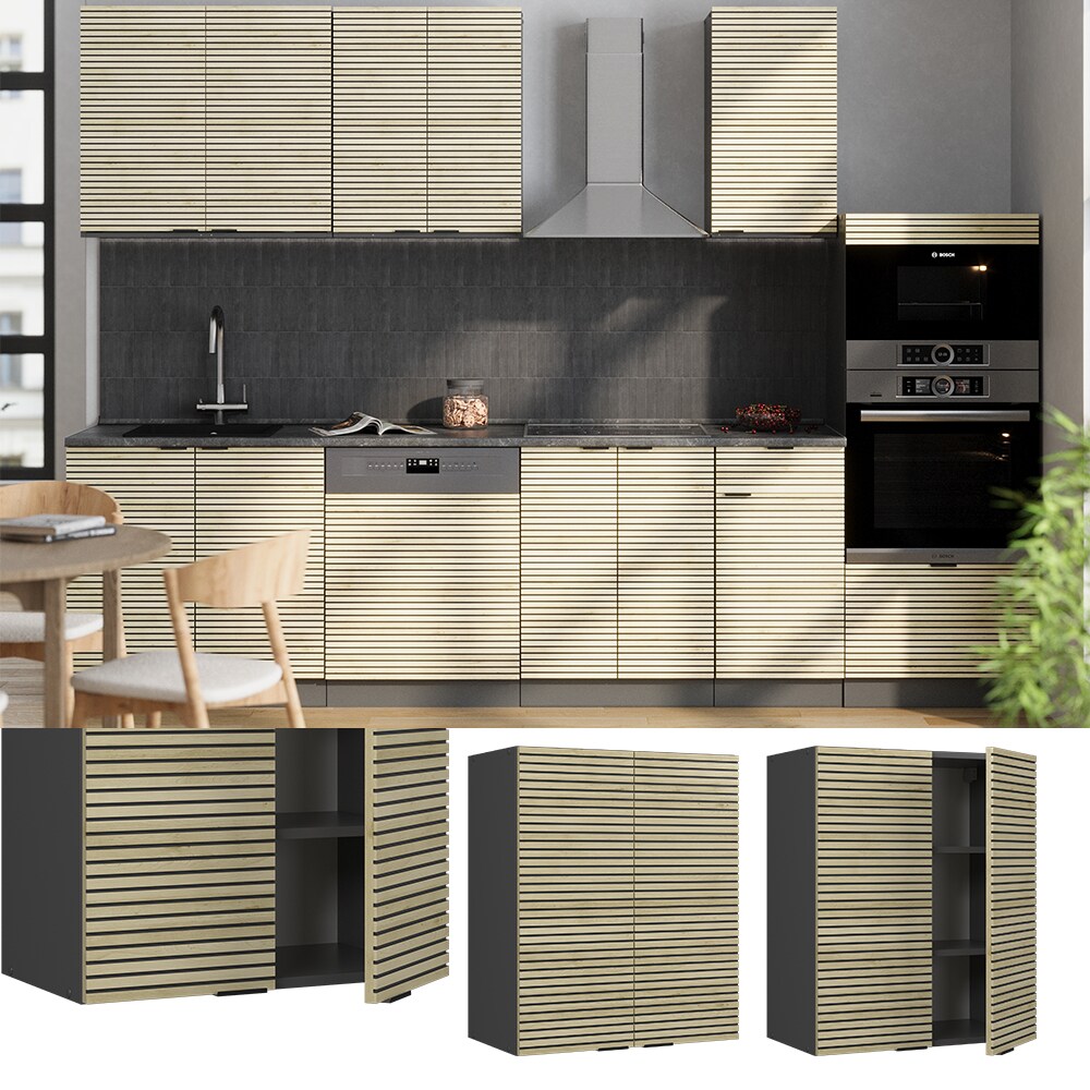 Vicco H&auml;ngeschrank Fame-Line Anthrazit Eiche gefr&auml;st 60 cm 