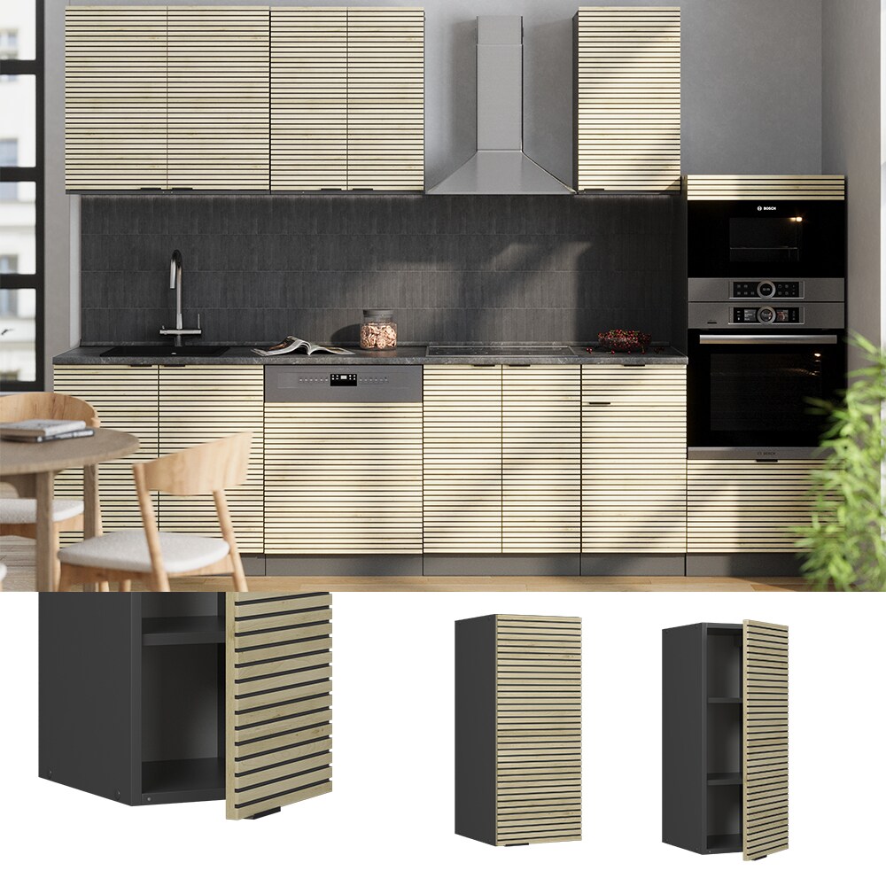 Vicco H&auml;ngeschrank Fame-Line Anthrazit Eiche gefr&auml;st 30 cm 