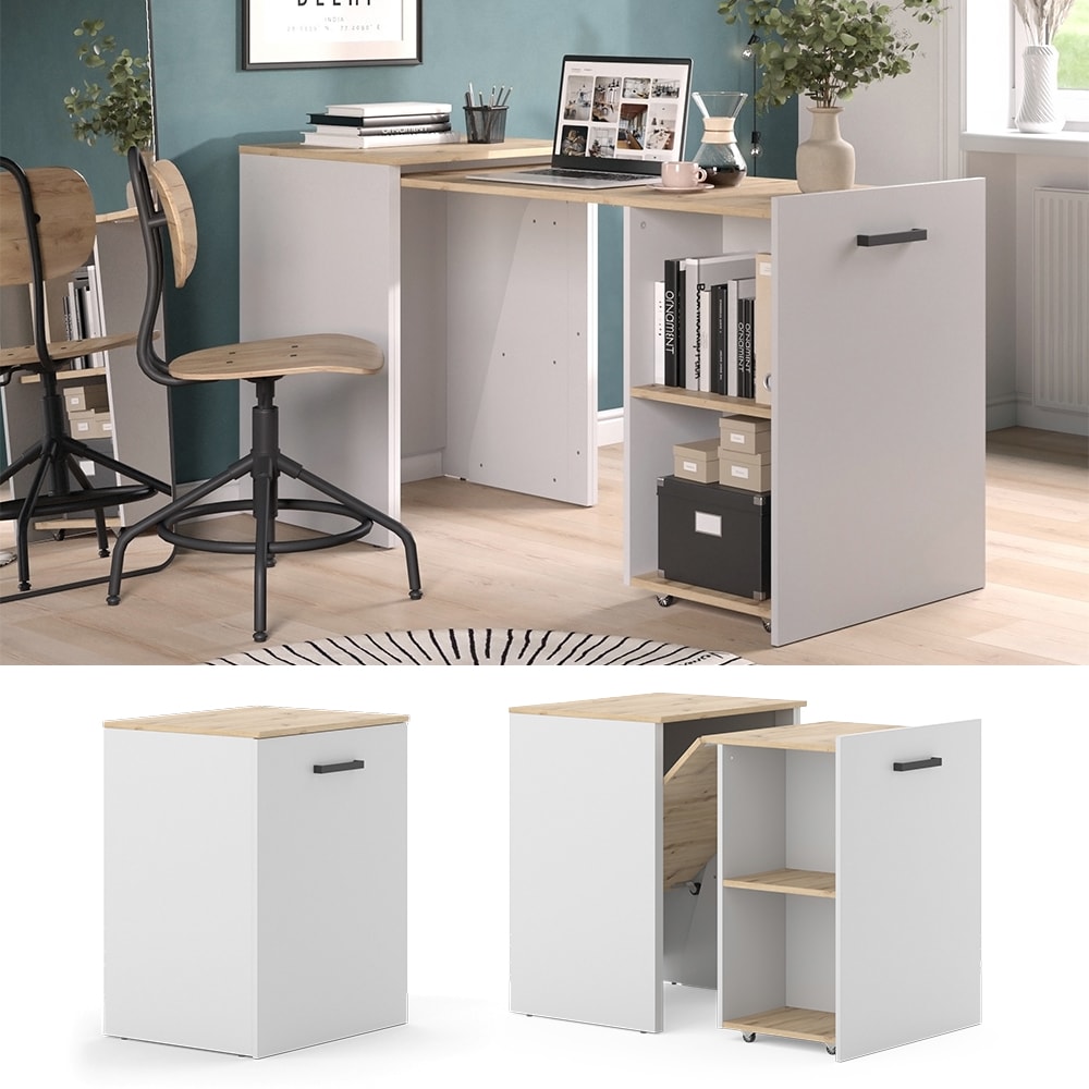 Vicco Schreibtisch Adam Greige Eiche 60 x 150,2 cm 