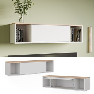 Vicco Wandregal Betti Weiß Sonoma 120 x 30 cm 