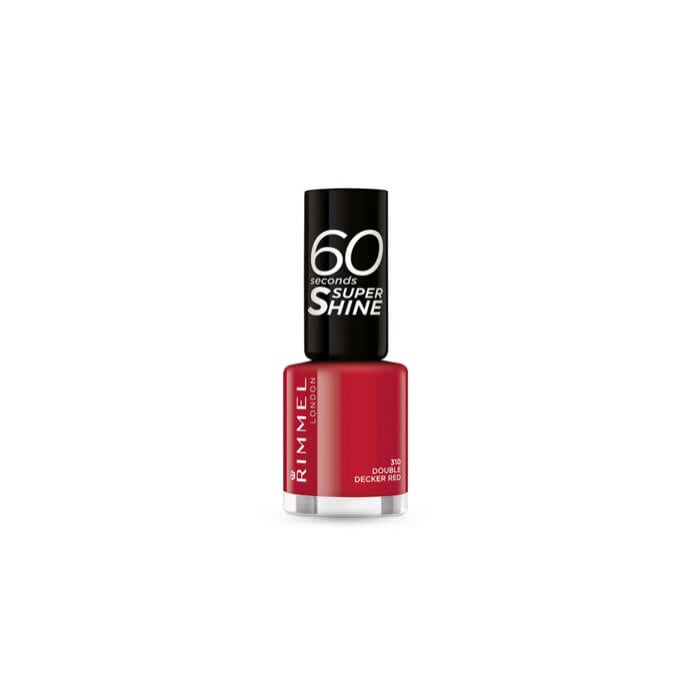 Rimmel London 60 Seconds Super Shine Nagellack 8ml - 310 Double Decker Rot 