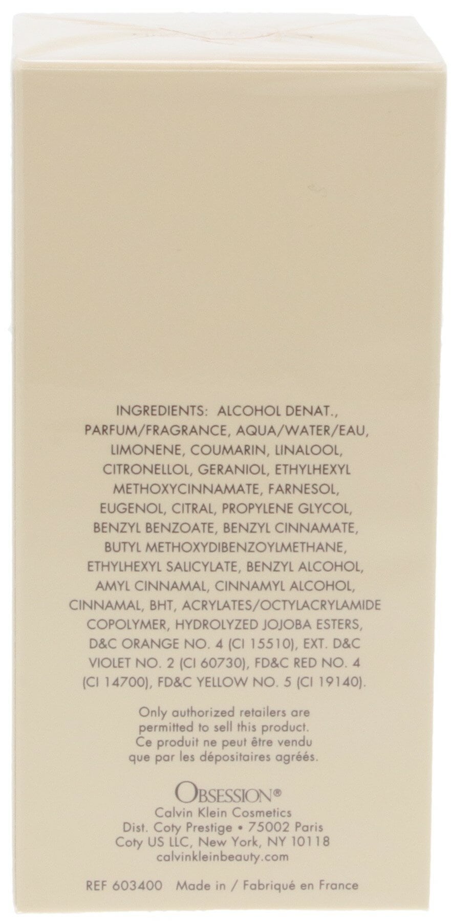 Calvin Klein Obsession Eau de Parfum f&uuml;r Frauen 100 ml 