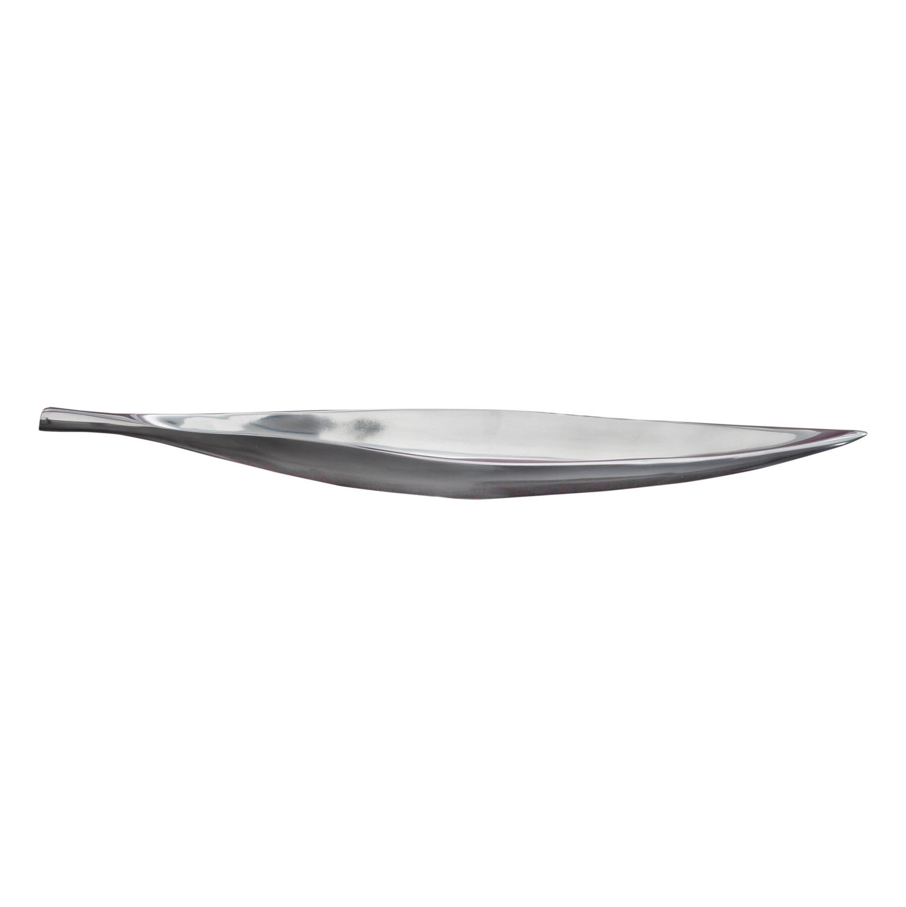 riess-ambiente Schale SILVER LEAF - 60cm silber Aluminium handgearbeitet Deko 