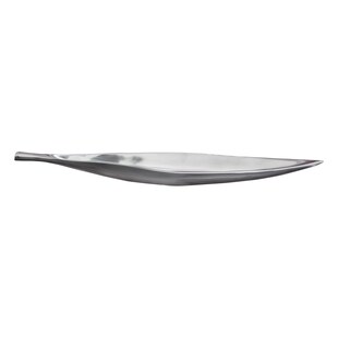 riess-ambiente Schale SILVER LEAF - 60cm silber Aluminium handgearbeitet Deko 