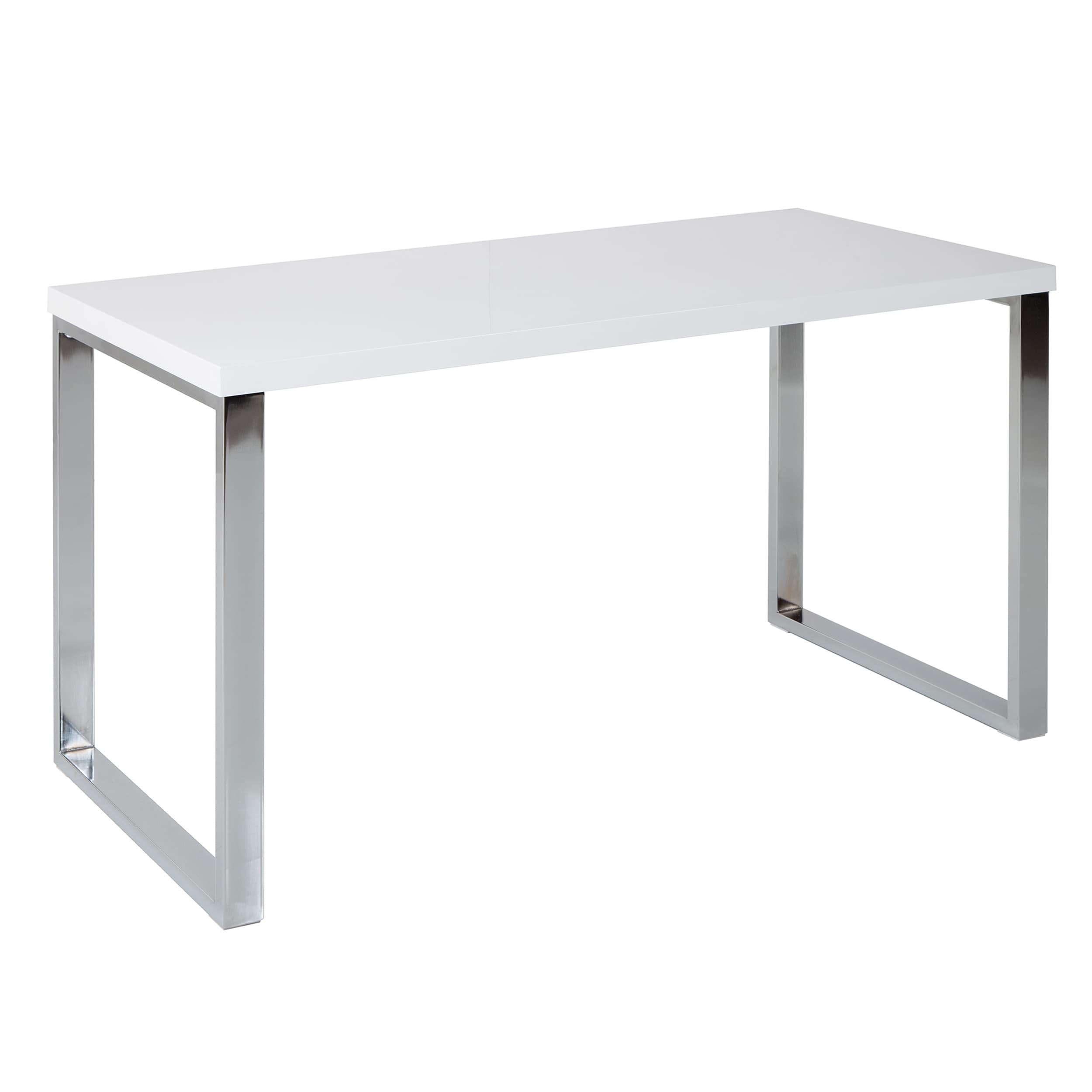 riess-ambiente Schreibtisch WHITE DESK - 120cm wei&szlig; Hochglanz B&uuml;rotisch modern 