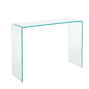 riess-ambiente Konsolentisch FANTOME - 100cm transparent Schreibtisch Ganzglastisch 