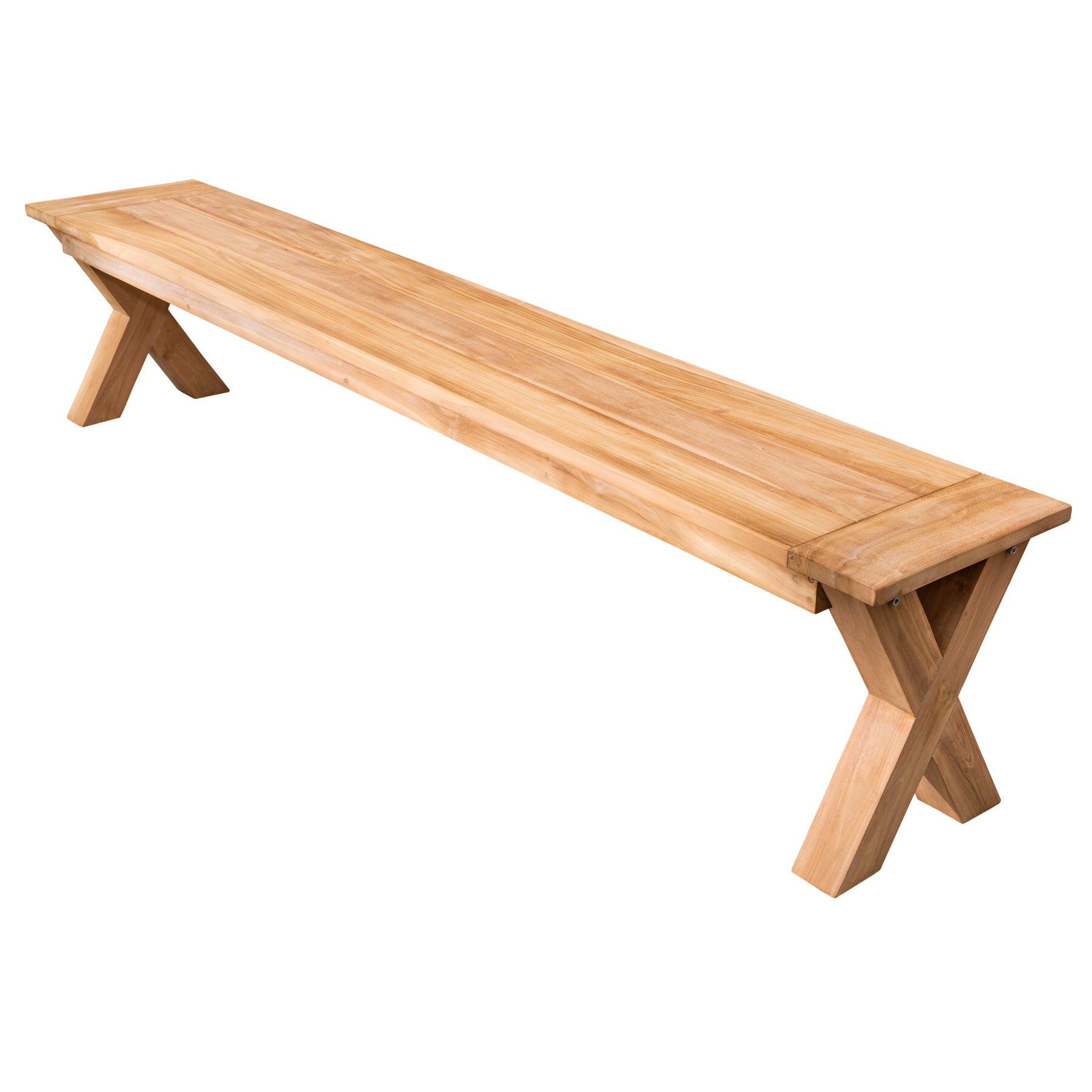 riess-ambiente Gartenbank EMPIRE TEAK - 220cm Sitzbank Teakholz wetterfest 