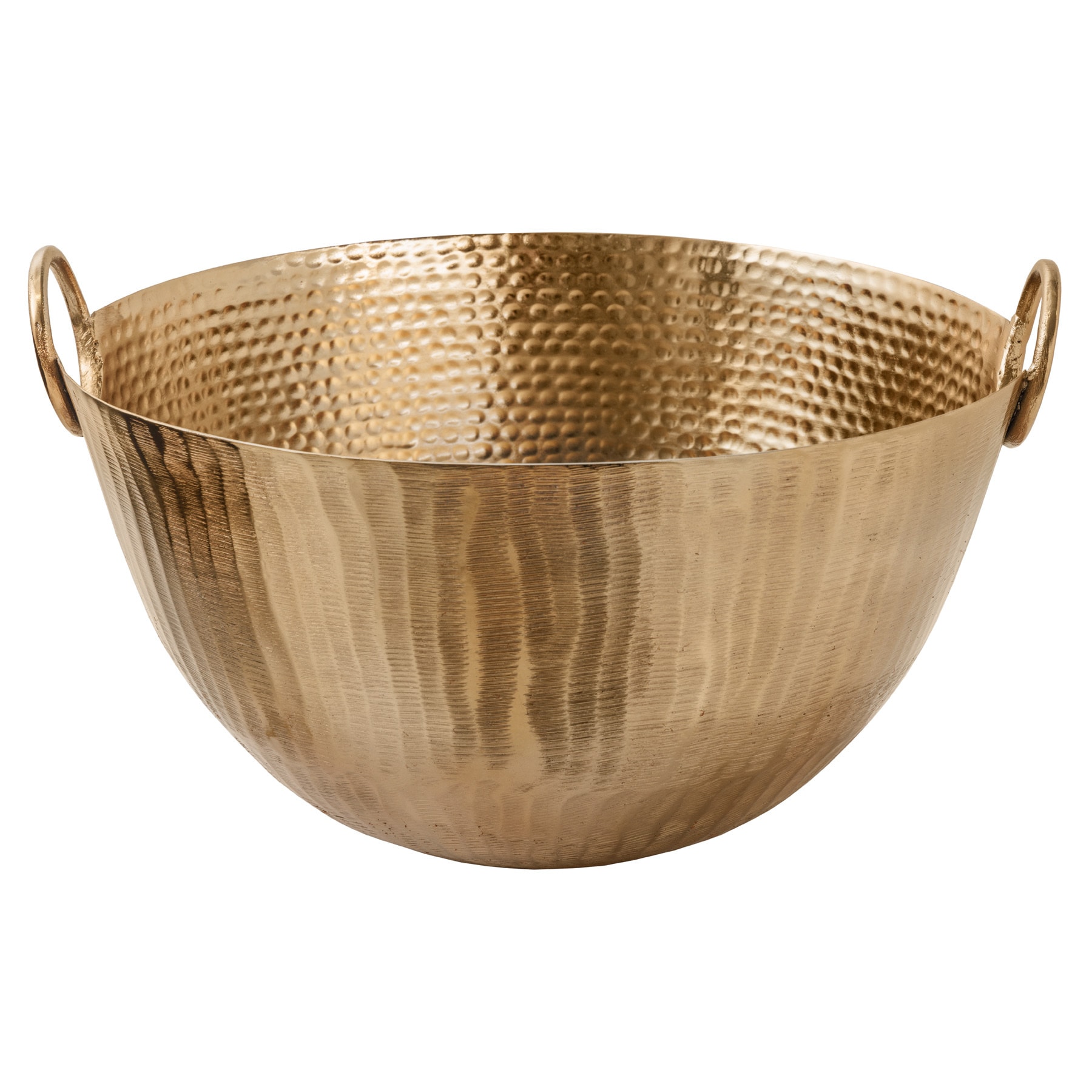 riess-ambiente Deko Schale ORIENT - 40cm gold Metall Hammerschlag Design Handgearbeitet 