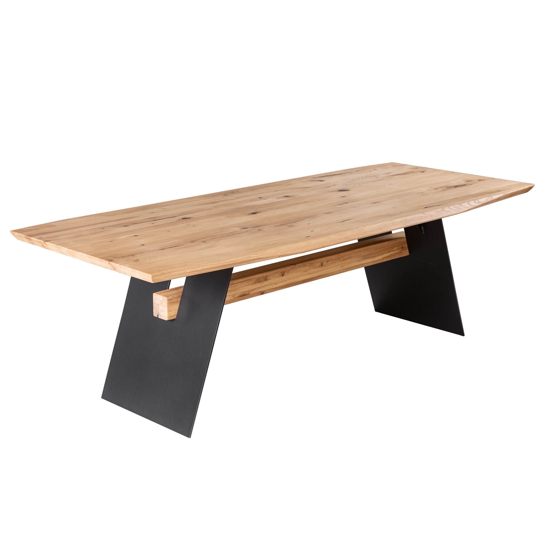 riess-ambiente Esstisch GRAND OAK - 240cm natur Wildeiche Massivholz 