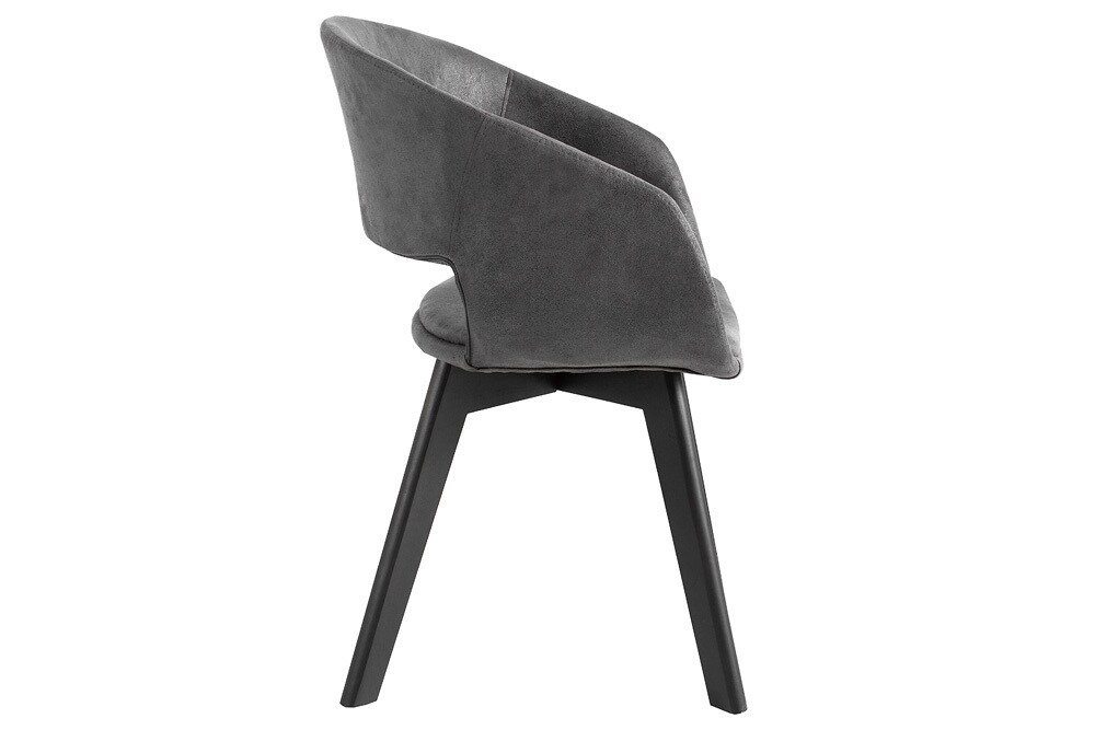 riess-ambiente Stuhl NORDIC STAR - antik grau Microfaser 