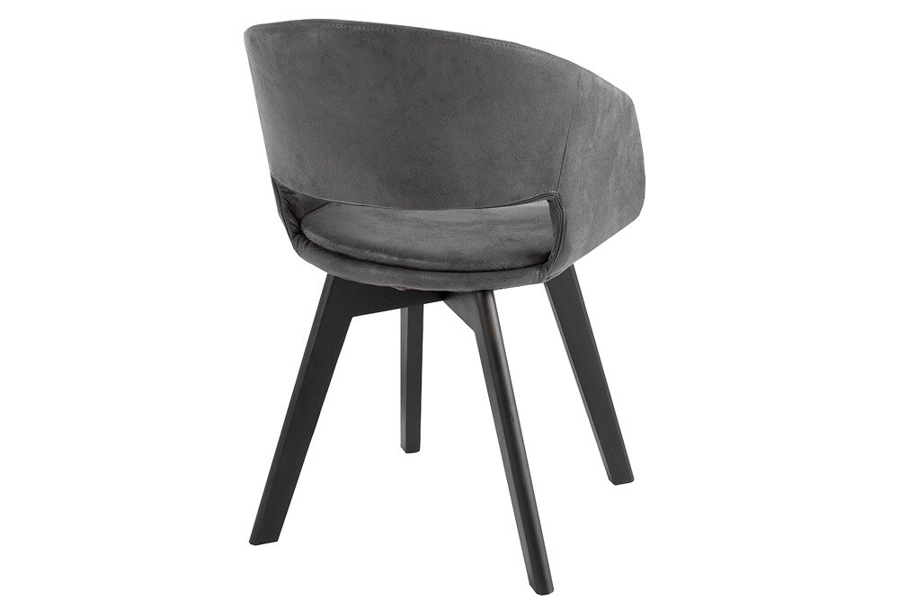 riess-ambiente Stuhl NORDIC STAR - antik grau Microfaser 