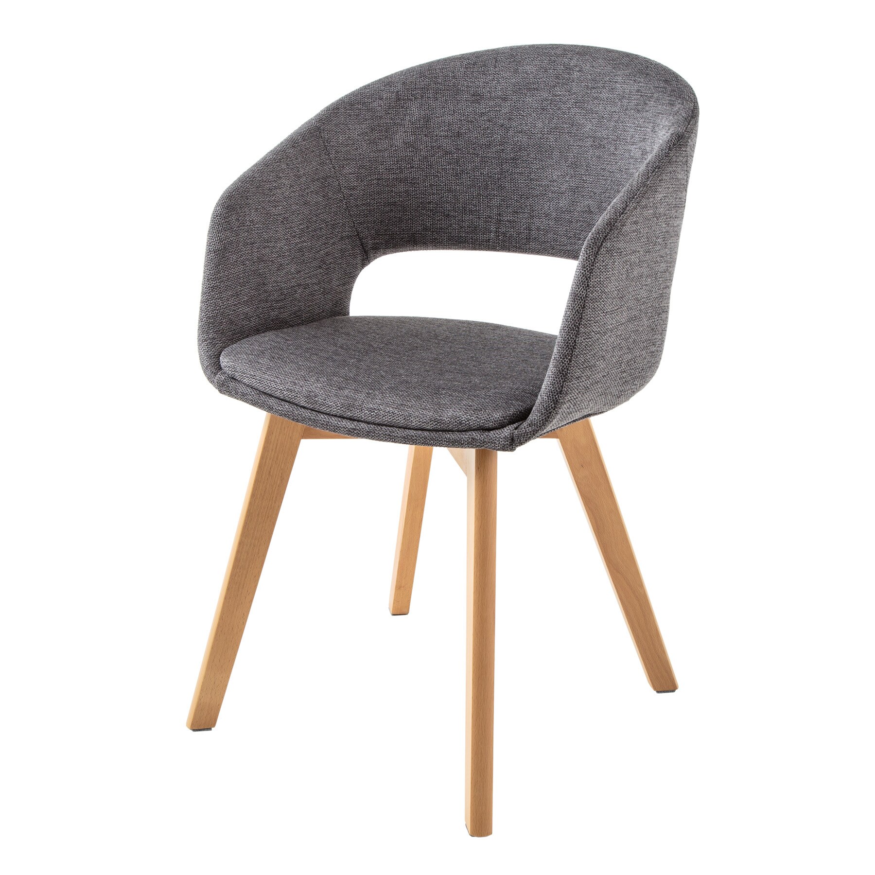 riess-ambiente Stuhl NORDIC STAR - antik grau Microfaser 